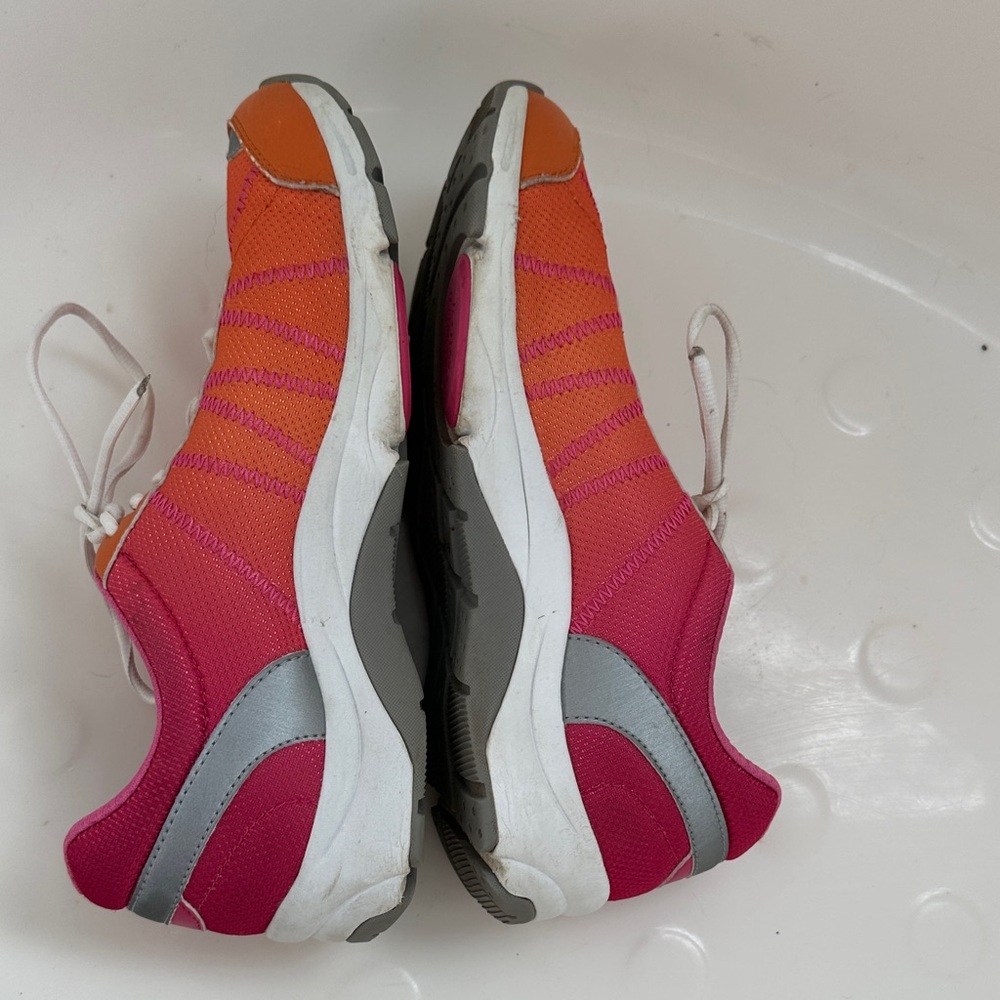 Vionic Women's Vibrant Orange and Pink Sneakers - Picture 3 of 5
